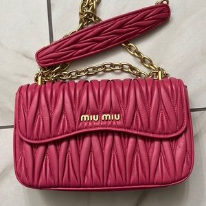 Miu Miu Magenta Matelasse bag